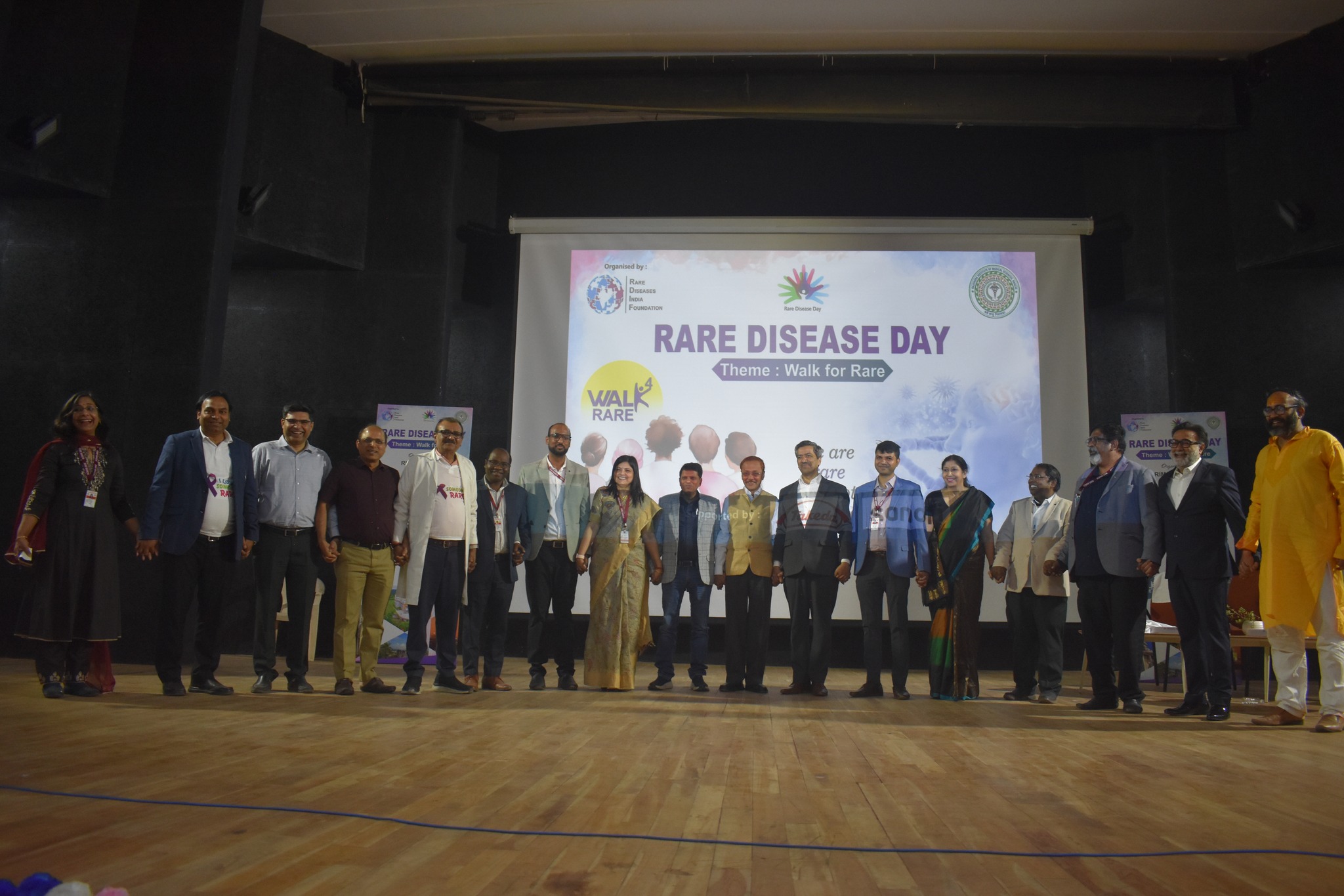 A presentation on genetic research at the Ranchi conference.